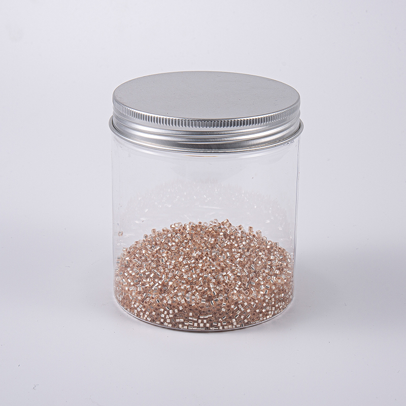 Haligi 3.0mm rosas na ginto na mga kuwintas na baso ng salamin