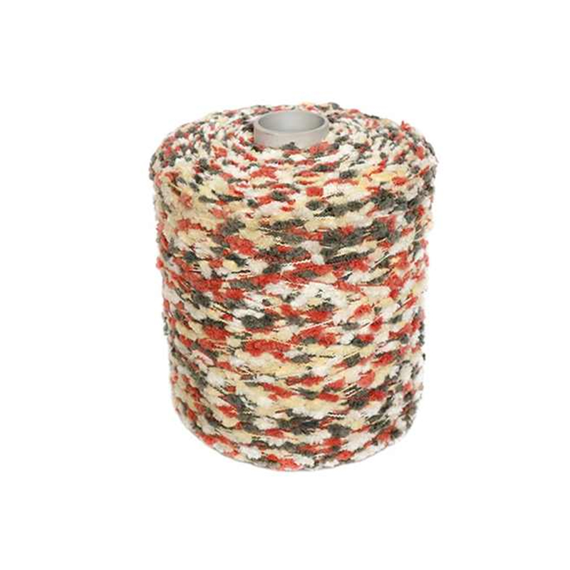 Space Dyed Polyester Fancy Pom Pom Yarn Toothbrush Knitting Yarn